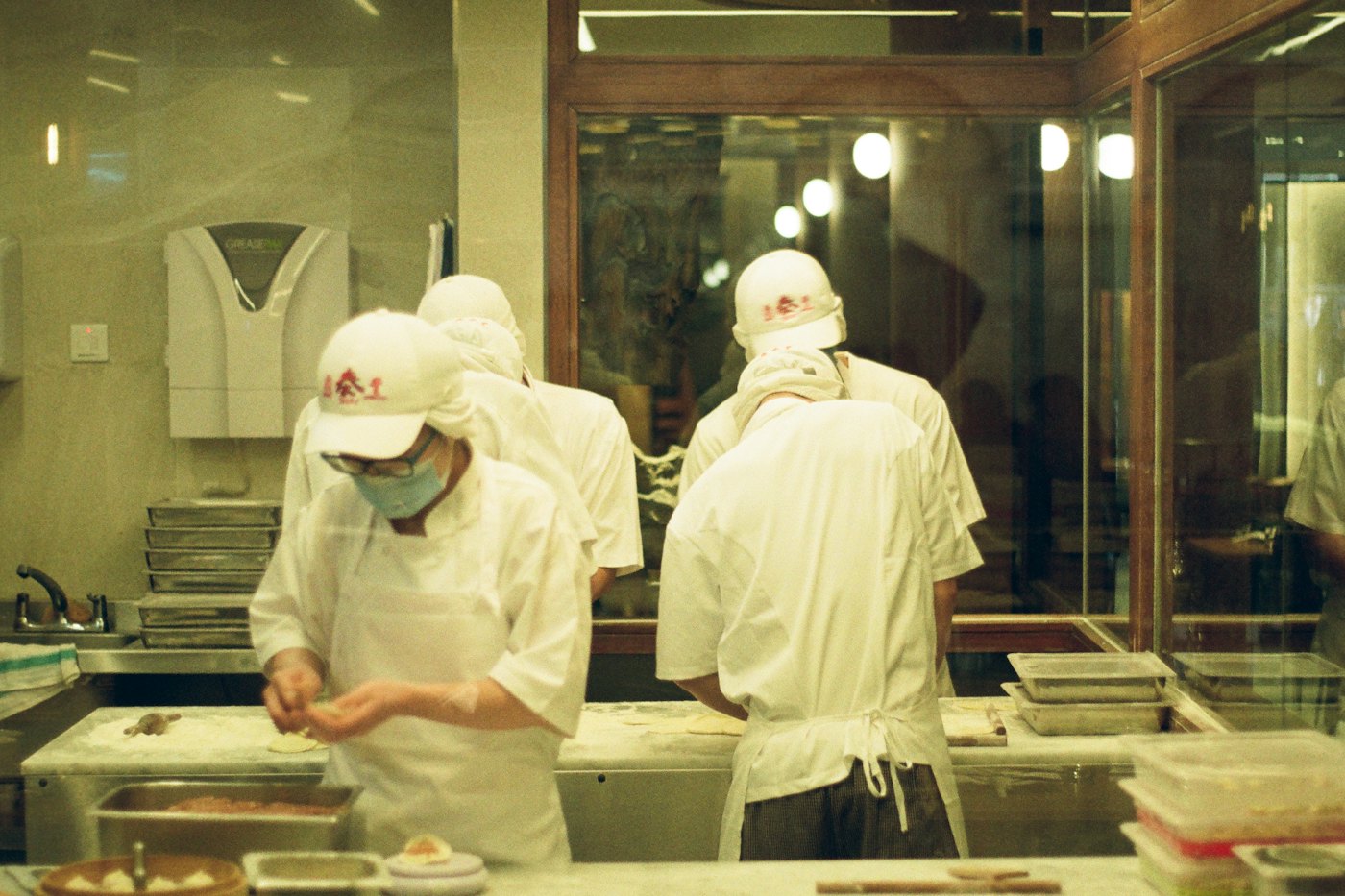 Restaurant staff and kitchen team working together